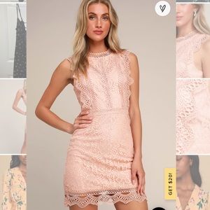 Lulu’s Blush Pink Mini Dress - Size S